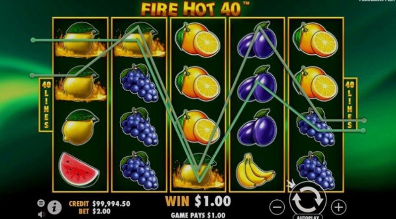 Play Fire Hot 40 by Pragmatic at 1Win Casino