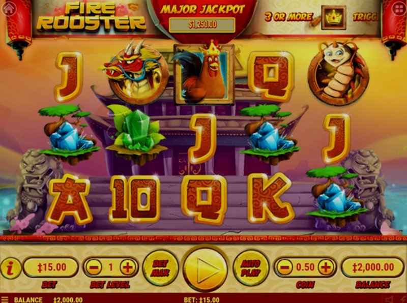 Play Fire Rooster by Habanero at 1Win Casino