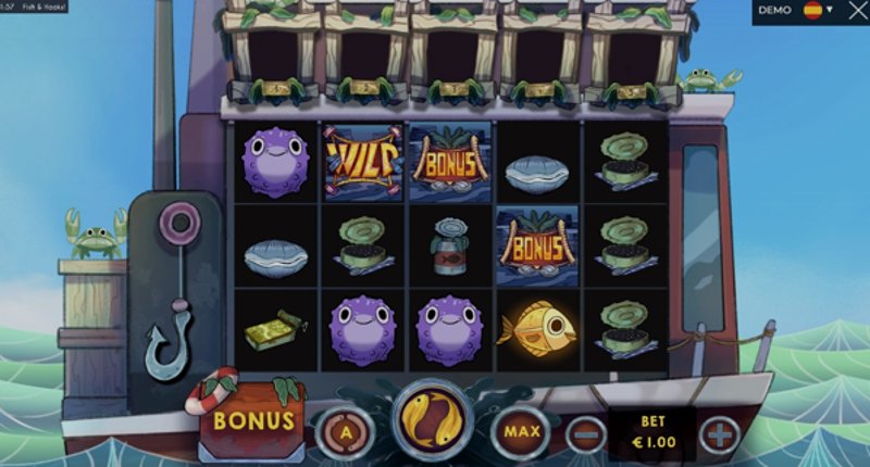 Play Fish & Hooks by Triplecherry at 1Win Casino