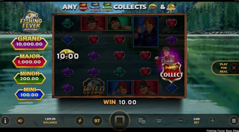 Play Fishing Fever Bass King by Games Global at 1Win Casino