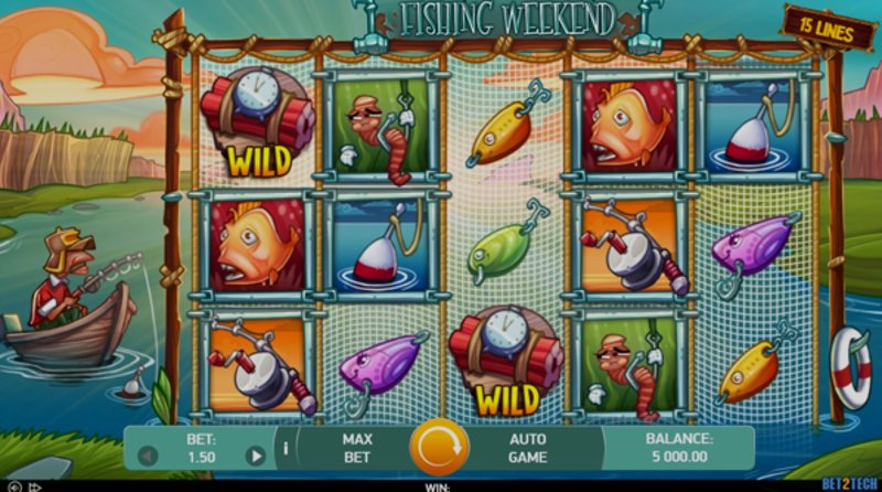 Play Fishing Weekend by Bet2tech at 1Win Casino