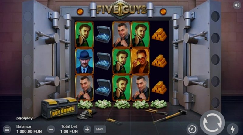 Play Five Guys by Popiplay at 1Win Casino