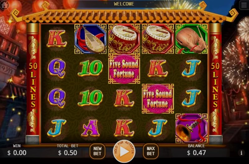 Play Five Sound Fortune by Kagaming at 1Win Casino