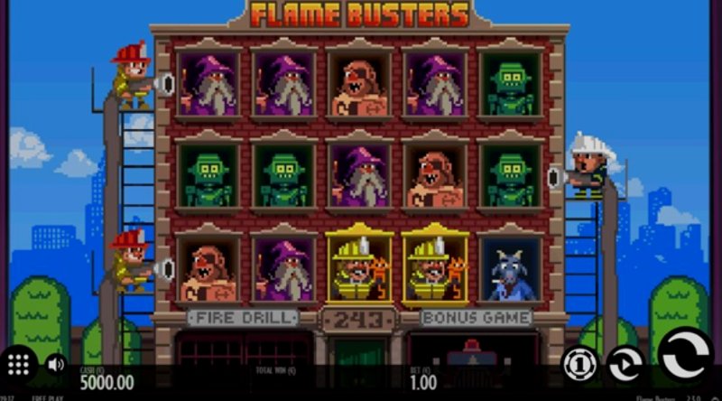 Play Flame Busters by Thunderkick at 1Win Casino