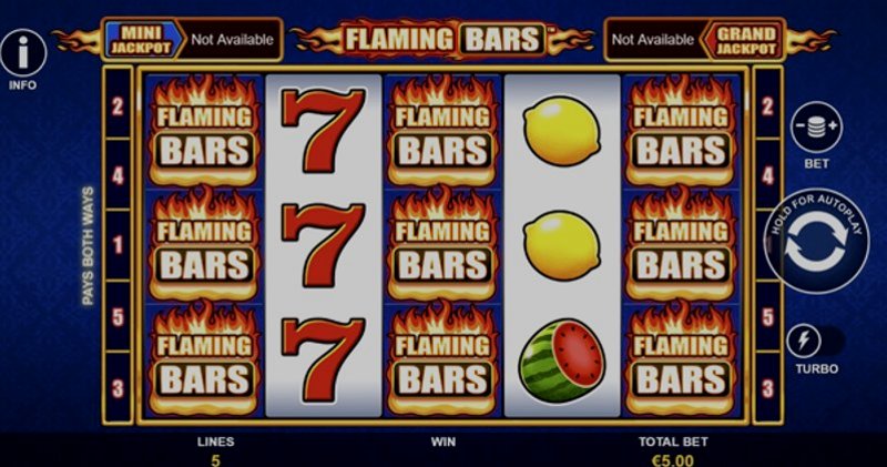 Play Flaming Bars by Playtech at 1Win Casino