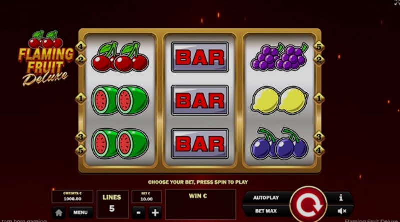 Play Flaming Fruit Deluxe by Tomhorngaming at 1Win Casino