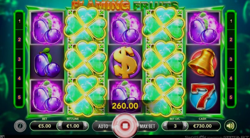 Play Flaming Fruits by Gameart at 1Win Casino