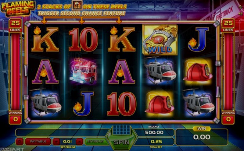 Play Flaming Reels by Gameart at 1Win Casino