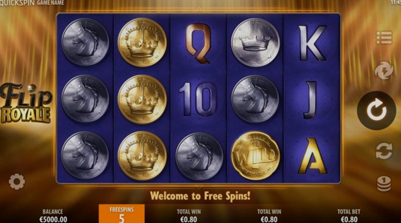 Play Flip Royale by Quickspin at 1Win Casino