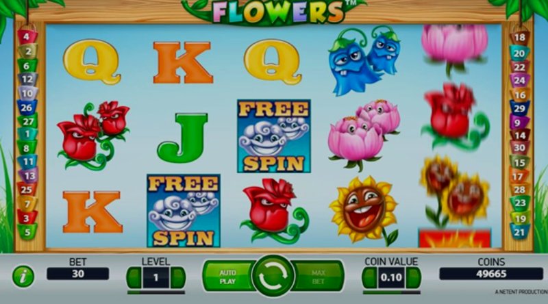 Play Flowers by Netent at 1Win Casino