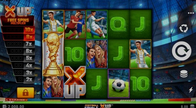 Play Football Finals X UP by Microgaming at 1Win Casino