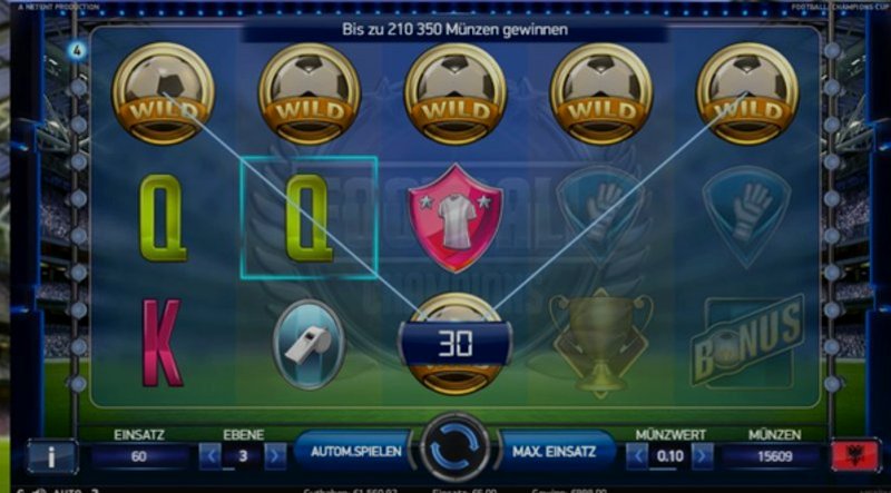 Play Football: Champions Cup by Netent at 1Win Casino