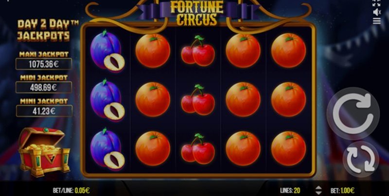 Play Fortune Circus by Fugaso at 1Win Casino