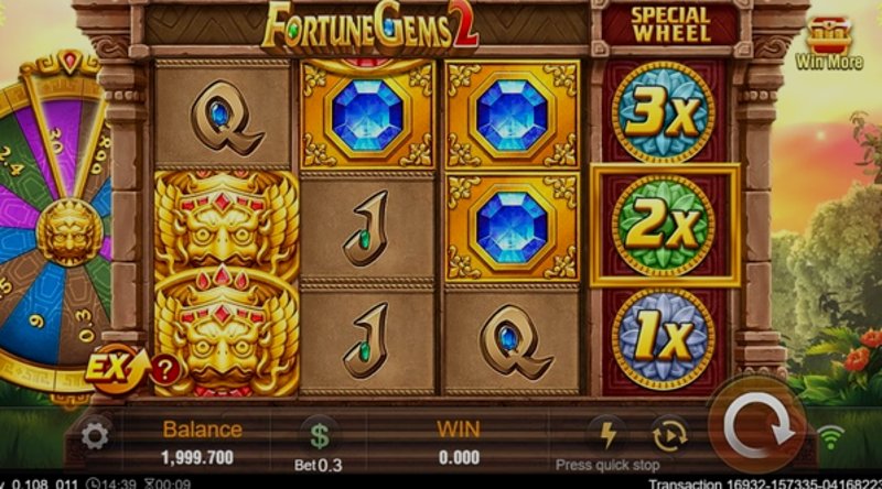 Play Fortune Gems 2 by Tadagaming at 1Win Casino