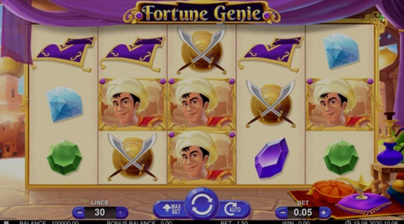 Play Fortune Genie by 7mojos Slots at 1Win Casino