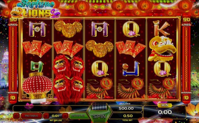 Play Fortune Lions by Gameart at 1Win Casino