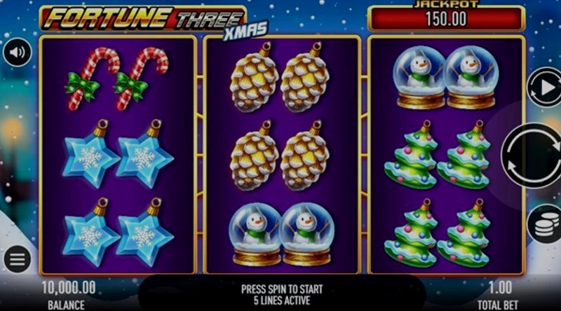 Play Fortune Three Xmas by Gamebeat at 1Win Casino