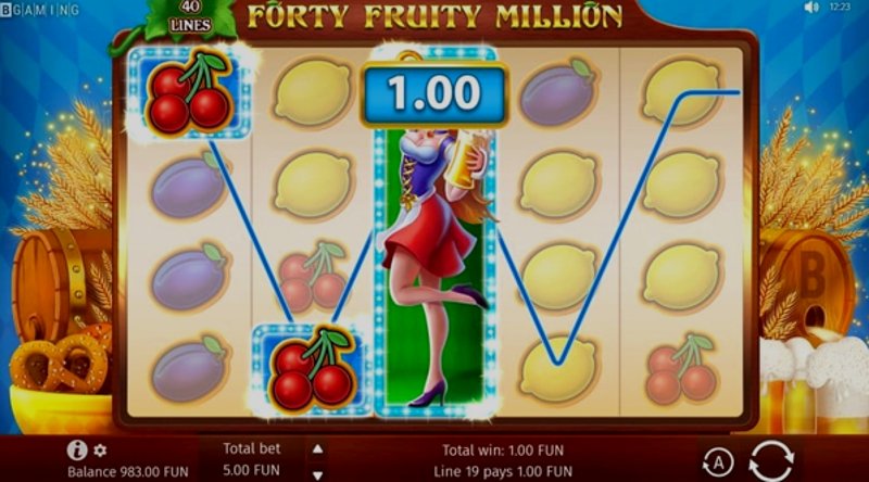 Play Forty Fruity Million by Bgaming at 1Win Casino