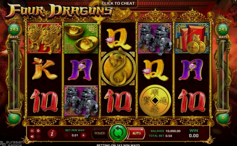 Play Four Dragons by Eurasian Gaming at 1Win Casino