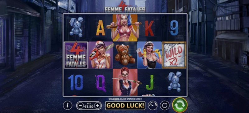 Play Four Femme Fatales by Skywind at 1Win Casino