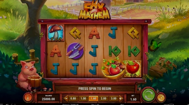 Play Fox Mayhem by Playn Go at 1Win Casino