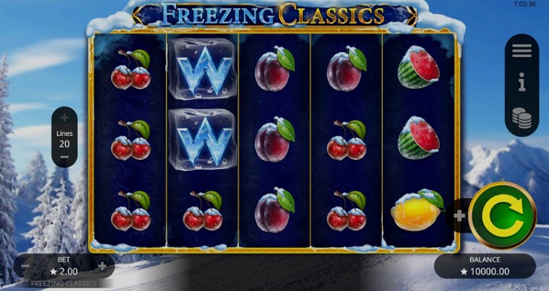 Play Freezing Classics by Booming at 1Win Casino