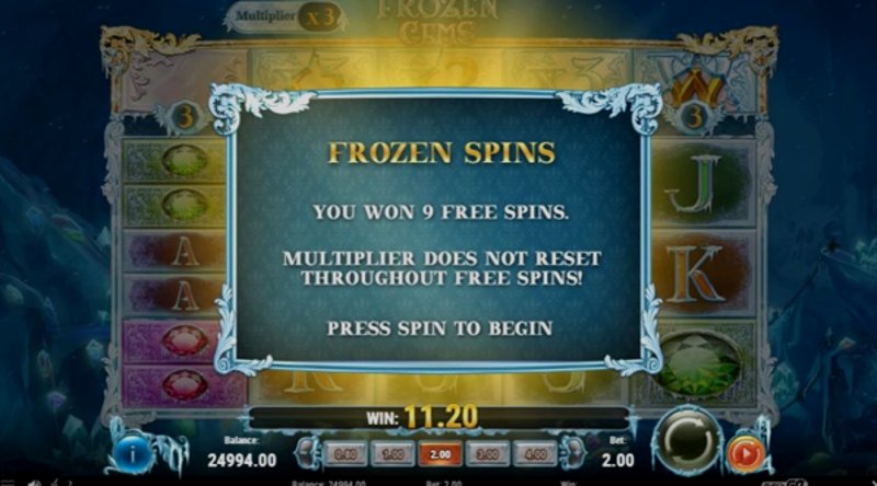 Play Frozen Gems by Playn Go at 1Win Casino