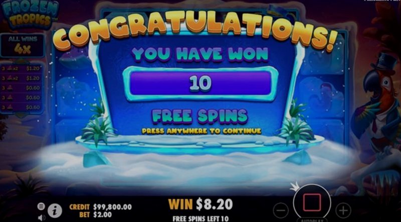 Play Frozen Tropics by Pragmatic at 1Win Casino