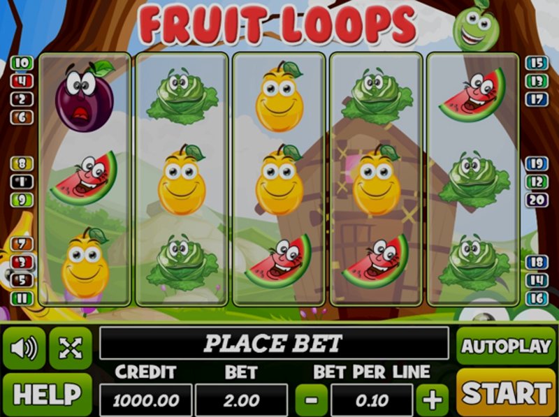 Play Fruit Loops by Play Pearls at 1Win Casino