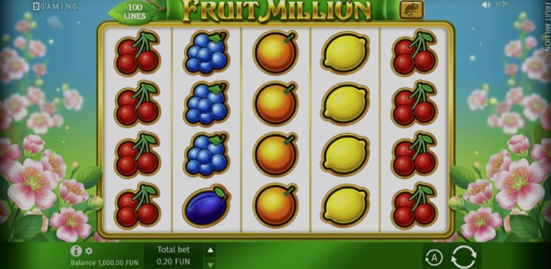 Play Fruit Million by Bgaming at 1Win Casino