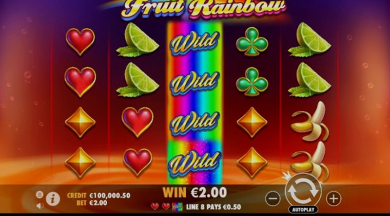 Play Fruit Rainbow by Pragmatic at 1Win Casino