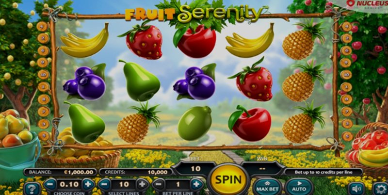 Play Fruit Serenity by Nucleus Gaming at 1Win Casino