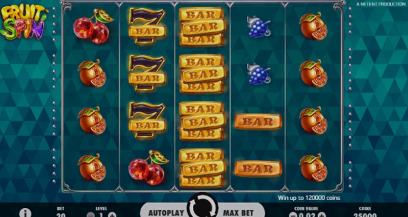 Play Fruit Spin by Netent at 1Win Casino