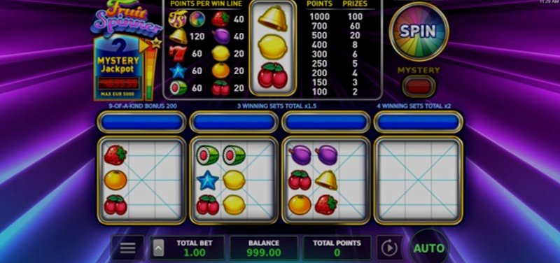 Play Fruit Spinner by Stakelogic at 1Win Casino