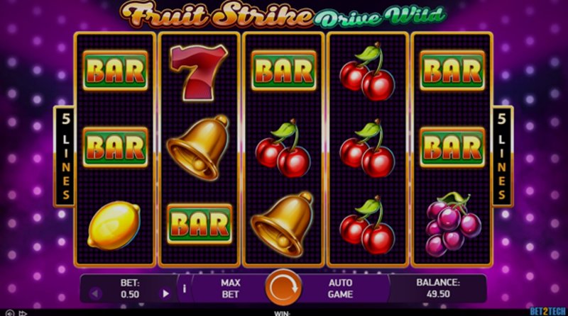 Play Fruit Strike: Drive Wild by Bet2tech at 1Win Casino