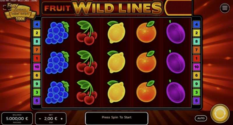 Play Fruit Wild Lines by Fazi at 1Win Casino