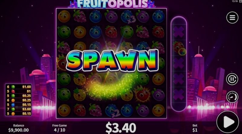 Play Fruitopolis by Skywind at 1Win Casino