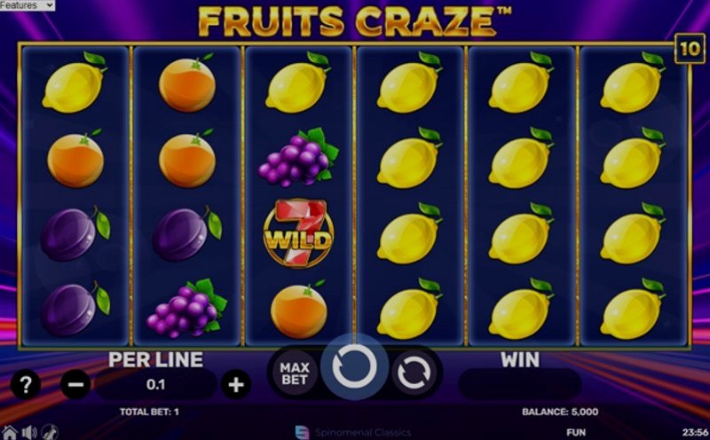 Play Fruits Craze by Spinomenal at 1Win Casino