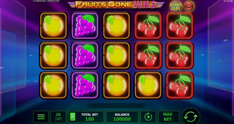 Play Fruits Gone Wild by Stakelogic at 1Win Casino