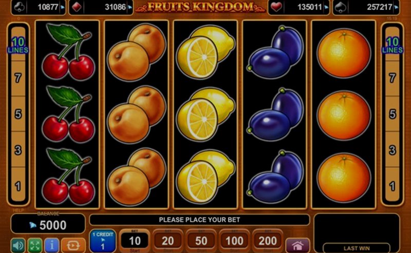 Play Fruits Kingdom by Amusnet at 1Win Casino