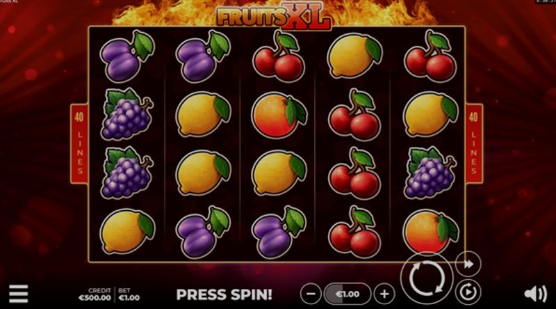 Play Fruits XL by Hollegames at 1Win Casino