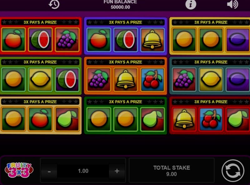 Play Fruity 3x3 at 1Win Casino