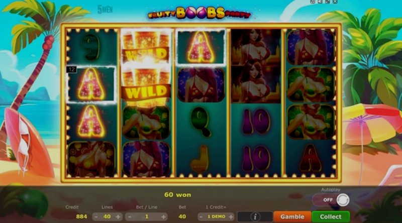 Play Fruity Boobs by 5 Men Gaming at 1Win Casino