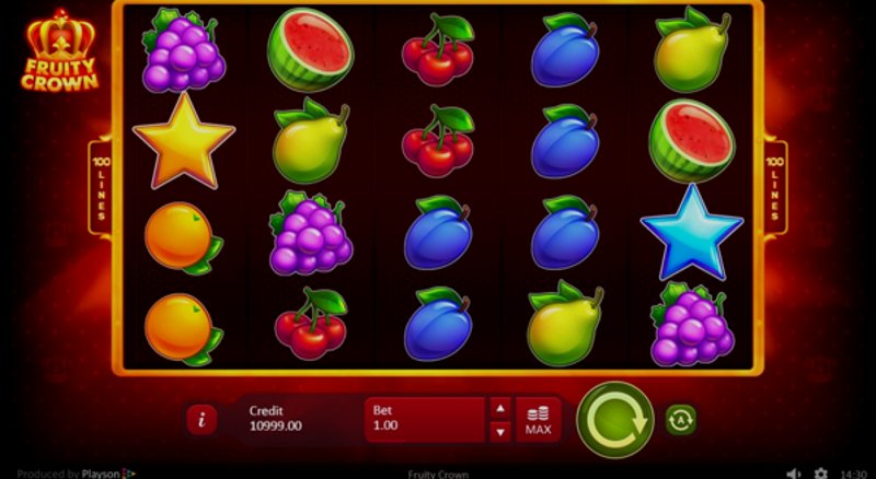 Play Fruity Crown by Playson at 1Win Casino