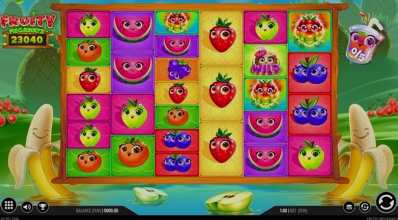 Play Fruity Megaways by Iron Dog Studios at 1Win Casino