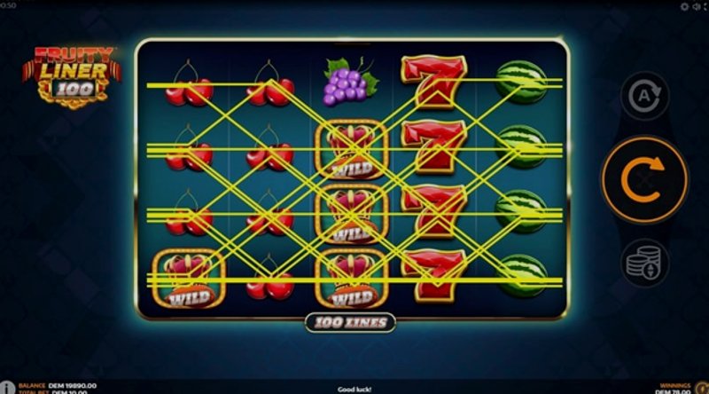 Play Fruityliner 100 by Mancala Gaming at 1Win Casino