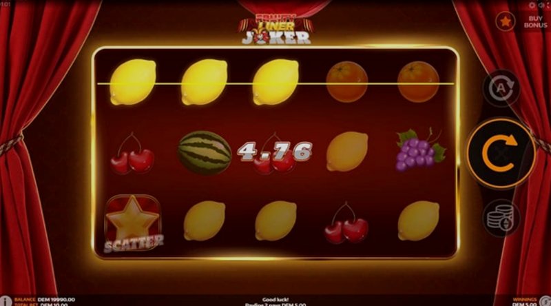 Play Fruityliner Joker by Mancala Gaming at 1Win Casino