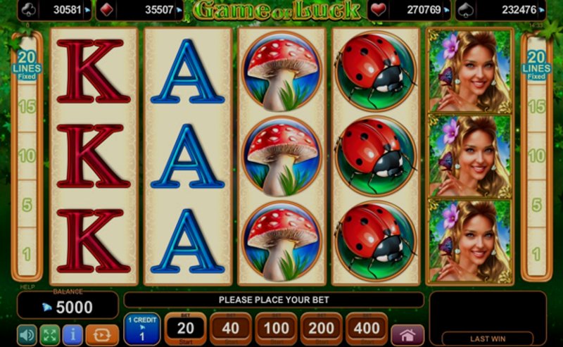 Play Game of Luck by Amusnet Interactive at 1Win Casino