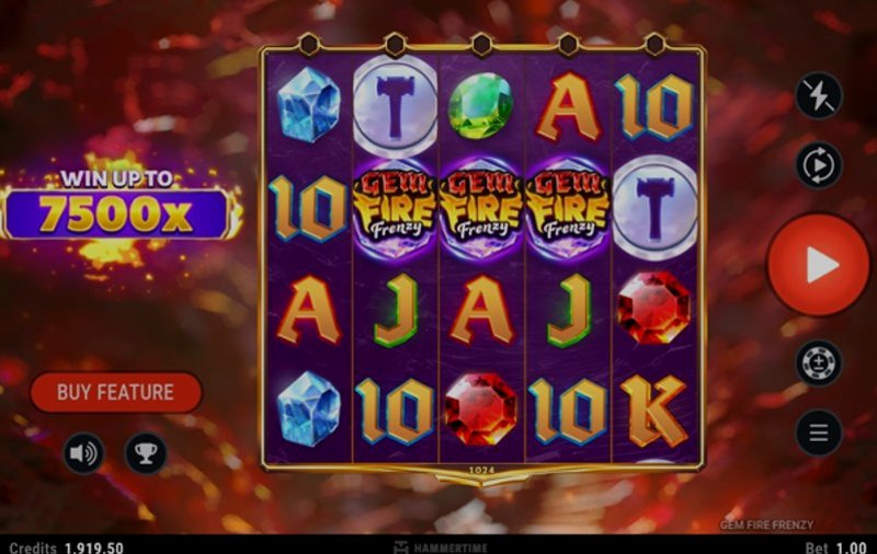 Play Gem Fire Frenzy by Games Global at 1Win Casino