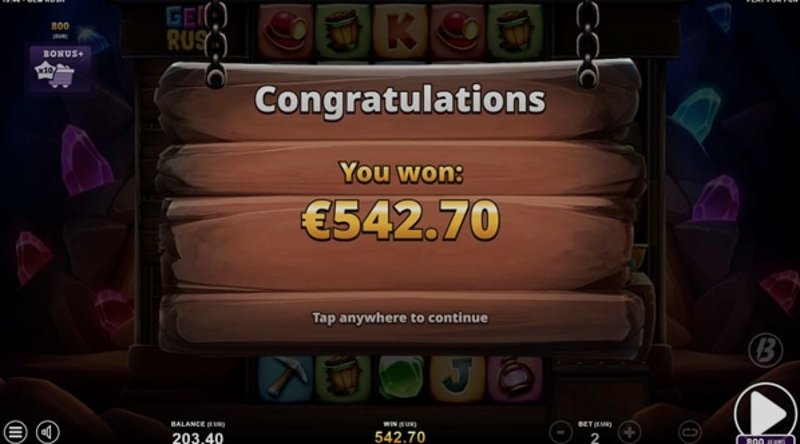 Play Gem Rush by Slotmill at 1Win Casino